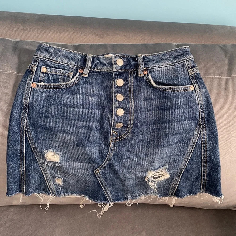 Free People We The Free Jean Skirt